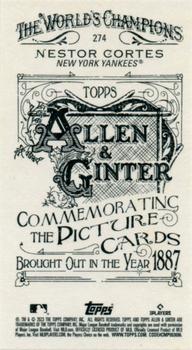 2023 Topps Allen & Ginter - Mini A & G Back #274 Nestor Cortes Back