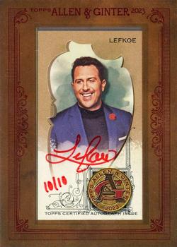 2023 Topps Allen & Ginter - Mini Framed Autographs Non-Baseball Red Ink #MA-ALE Adam Lefkoe Front