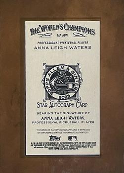 2023 Topps Allen & Ginter - Mini Framed Autographs Non-Baseball Red Ink #MA-ALW Anna Leigh Waters Back