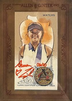 2023 Topps Allen & Ginter - Mini Framed Autographs Non-Baseball Red Ink #MA-ALW Anna Leigh Waters Front