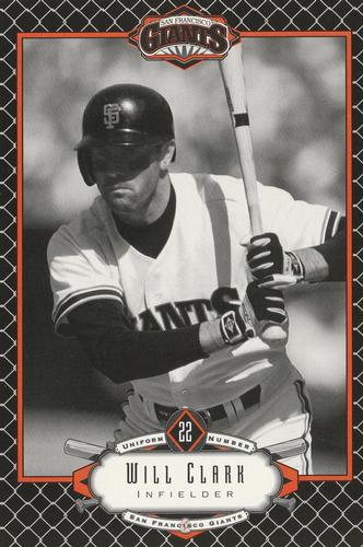 1993 San Francisco Giants Postcards #NNO Will Clark Front
