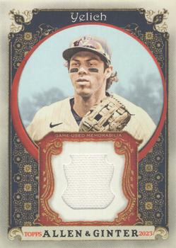 2023 Topps Allen & Ginter - Allen & Ginter Full-Size Relics Series B #AGRB-CY Christian Yelich Front