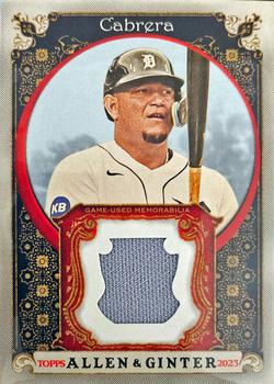 2023 Topps Allen & Ginter - Allen & Ginter Full-Size Relics Series B #AGRB-MCA Miguel Cabrera Front