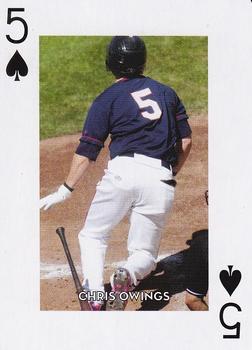 2013 Reno Aces Playing Cards #5♠ Chris Owings Front