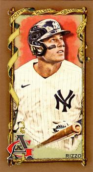 2023 Topps Allen & Ginter - Mini Gold Border #142 Anthony Rizzo Front