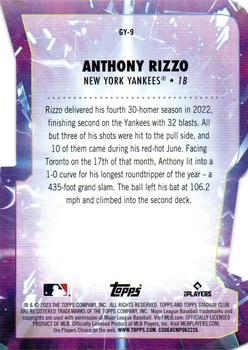 2023 Stadium Club - Goin' Yard Red #GY-9 Anthony Rizzo Back
