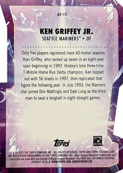2023 Stadium Club - Goin' Yard Red #GY-17 Ken Griffey Jr. Back