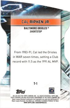 2023 Stadium Club - Triumvirates #T-1 Cal Ripken Jr. Back