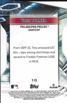 2023 Stadium Club - Triumvirates #T-13 Trea Turner Back