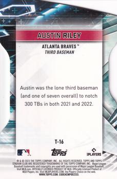 2023 Stadium Club - Triumvirates #T-16 Austin Riley Back