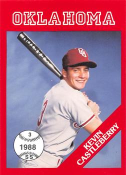 1988 Oklahoma Sooners #8 Kevin Castleberry Front