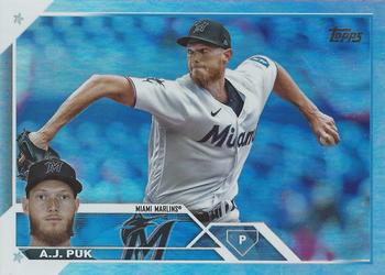 2023 Topps Update - Silver Pattern Foilboard #US19 A.J. Puk Front