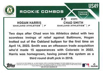 2023 Topps Update - Gold Foil #US49 Hogan Harris / Chad Smith Back