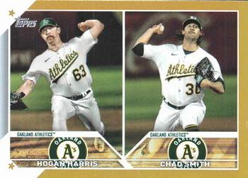 2023 Topps Update - Gold Foil #US49 Hogan Harris / Chad Smith Front