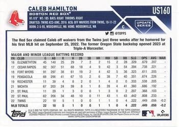 2023 Topps Update - Gold Foil #US160 Caleb Hamilton Back