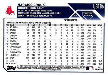 2023 Topps Update - Gold Foil #US186 Narciso Crook Back