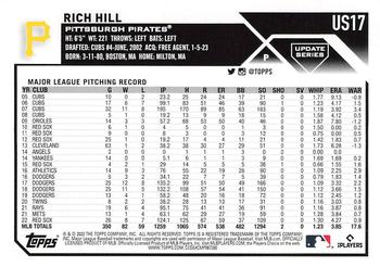 2023 Topps Update - Rainbow Foil #US17 Rich Hill Back