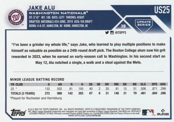2023 Topps Update - Rainbow Foil #US25 Jake Alu Back