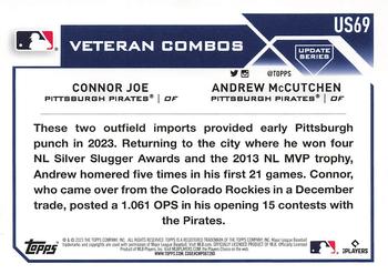 2023 Topps Update - Rainbow Foil #US69 Cutch Back at Home (Connor Joe / Andrew McCutchen) Back