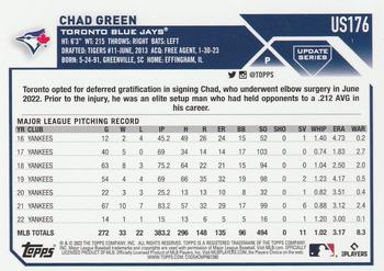 2023 Topps Update - Rainbow Foil #US176 Chad Green Back