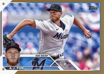 2023 Topps Update - Gold #US19 A.J. Puk Front