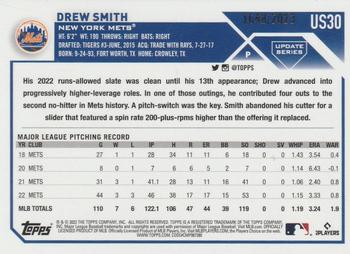 2023 Topps Update - Gold #US30 Drew Smith Back