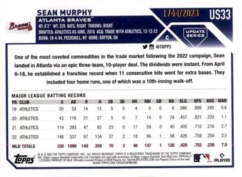 2023 Topps Update - Gold #US33 Sean Murphy Back