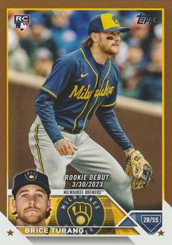 2023 Topps Update - Gold #US101 Brice Turang Front