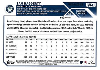 2023 Topps Update - Gold #US230 Sam Haggerty Back