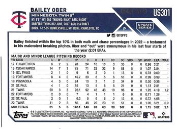 2023 Topps Update - Gold #US301 Bailey Ober Back