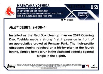 2023 Topps Update - Green Foil #US5 Masataka Yoshida Back