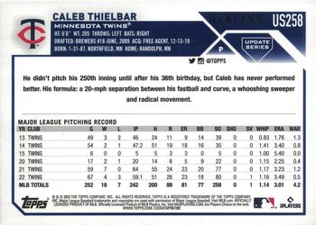 2023 Topps Update - Red Foil #US258 Caleb Thielbar Back