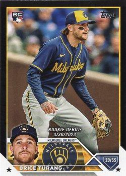 2023 Topps Update - Black #US101 Brice Turang Front