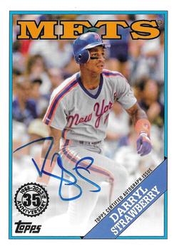 2023 Topps Update - 1988 Topps Baseball 35th Anniversary Autographs #88BA-DST Darryl Strawberry Front