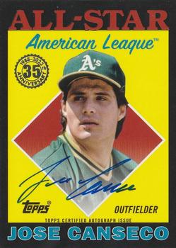 2023 Topps Update - 1988 Topps Baseball 35th Anniversary All-Stars Autographs Black #88ASA-JCA Jose Canseco Front