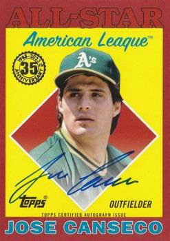 2023 Topps Update - 1988 Topps Baseball 35th Anniversary All-Stars Autographs Red #88ASA-JCA Jose Canseco Front