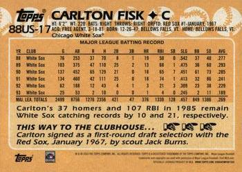 2023 Topps Update - 1988 Topps Baseball 35th Anniversary #88US-17 Carlton Fisk Back