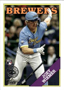 2023 Topps Update - 1988 Topps Baseball 35th Anniversary #88US-23 Joey Wiemer Front