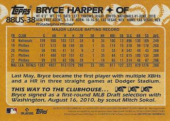 2023 Topps Update - 1988 Topps Baseball 35th Anniversary #88US-38 Bryce Harper Back