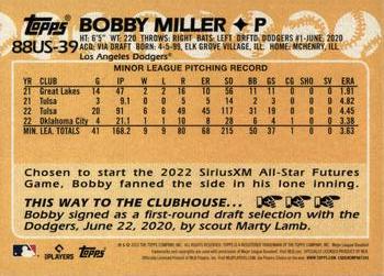 2023 Topps Update - 1988 Topps Baseball 35th Anniversary #88US-39 Bobby Miller Back