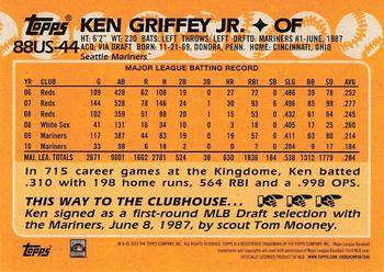 2023 Topps Update - 1988 Topps Baseball 35th Anniversary #88US-44 Ken Griffey Jr. Back