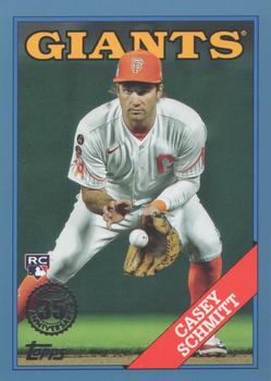 2023 Topps Update - 1988 Topps Baseball 35th Anniversary Blue #88US-15 Casey Schmitt Front