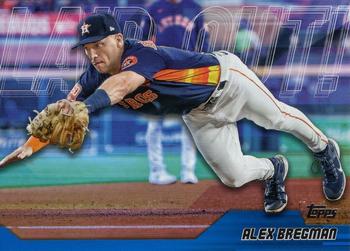 2023 Topps Update - Laid Out Blue #LO-15 Alex Bregman Front