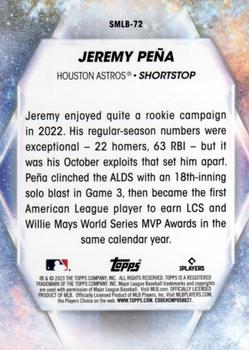 2023 Topps Update - Stars of MLB #SMLB-72 Jeremy Peña Back