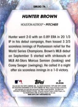 2023 Topps Update - Stars of MLB Chrome #SMLBC-74 Hunter Brown Back