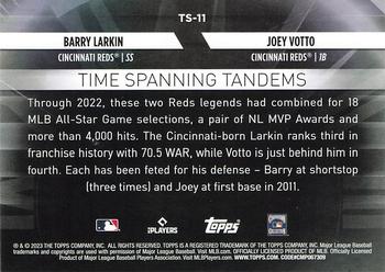2023 Topps Update - Time Spanning Tandems #TS-11 Joey Votto / Barry Larkin Back