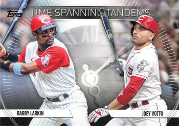 2023 Topps Update - Time Spanning Tandems #TS-11 Joey Votto / Barry Larkin Front
