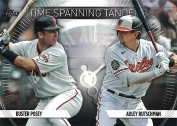 2023 Topps Update - Time Spanning Tandems #TS-15 Adley Rutschman / Buster Posey Front