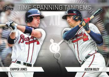2023 Topps Update - Time Spanning Tandems #TS-27 Chipper Jones / Austin Riley Front