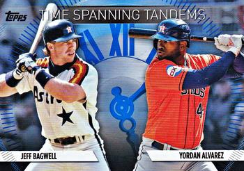 2023 Topps Update - Time Spanning Tandems Blue #TS-24 Yordan Alvarez / Jeff Bagwell Front
